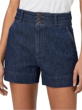 PAIGE Women's Dani Wide Waistband Short with Triple Button